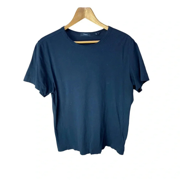 Theory Gaskell Black tshirt size large - Picture 1 of 7